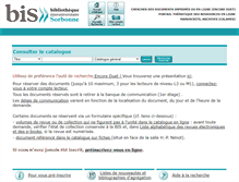 Tablet Screenshot of catalogue.biu.sorbonne.fr